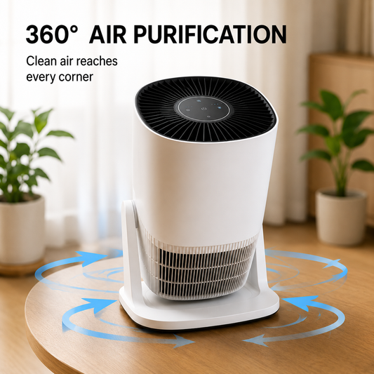 CIRCULAR SMART AIR PURIFIER | 2-IN-1 HEPA 13 ( PRE-ORDER )