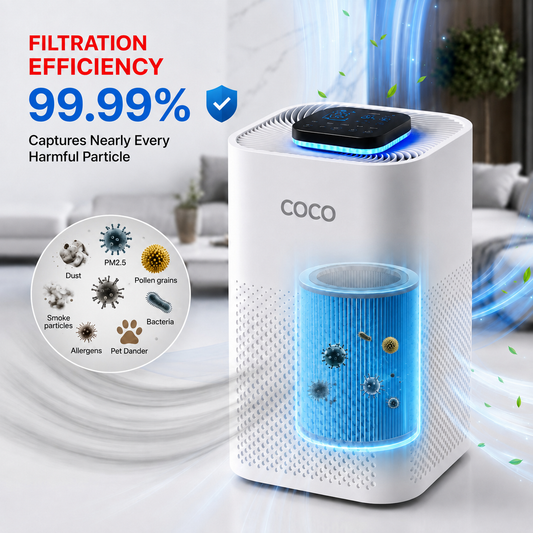 SMART AIR PURIFIER WHITE | Ai HEPA 13++