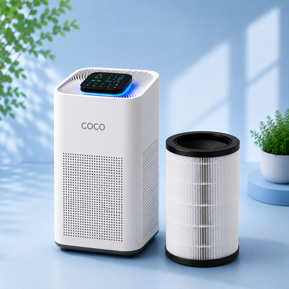 SMART AIR PURIFIER WHITE + 1 EXTRA HEPA 13 FILTER