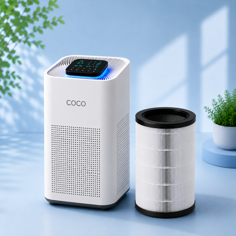 SMART AIR PURIFIER WHITE + 1 EXTRA HEPA 13 FILTER