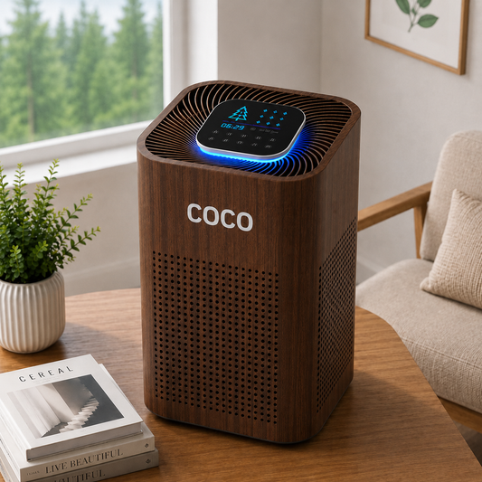 SMART AIR PURIFIER DARK WOOD | Ai HEPA 13++ ( PRE-BOOKING )