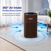 SMART AIR PURIFIER DARK WOOD | Ai+ HEPA 13 ( PRE-ORDER )