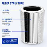 CIRCULAR AIR PURIFIER REPLACEMENT FILTER ( PRE-ORDER )