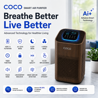 SMART AIR PURIFIER DARK WOOD | Ai+ HEPA 13 ( PRE-ORDER )