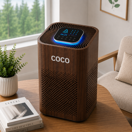 SMART AIR PURIFIER DARK WOOD | Ai+ HEPA 13 ( PRE-ORDER )