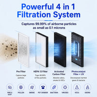 SMART AIR PURIFIER LIGHT WOOD | Ai+ HEPA 13 ( PRE-ORDER )