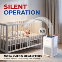SMART AIR PURIFIER WHITE + 1 EXTRA HEPA 13 FILTER