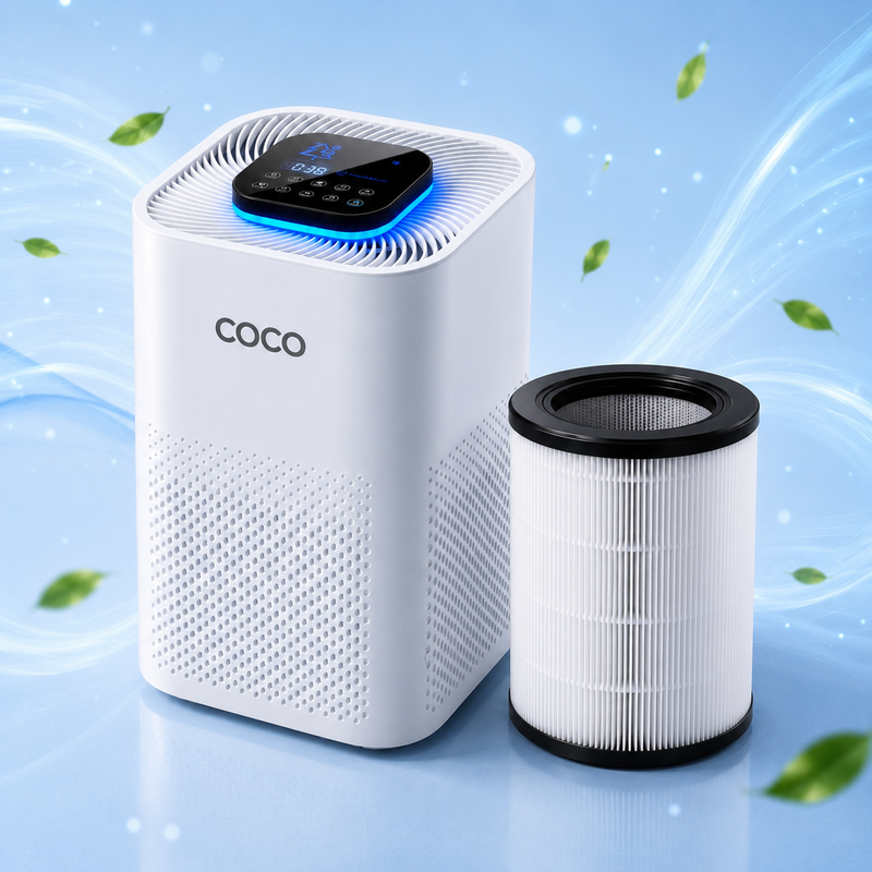 SMART AIR PURIFIER WHITE + 1 EXTRA HEPA 13 FILTER