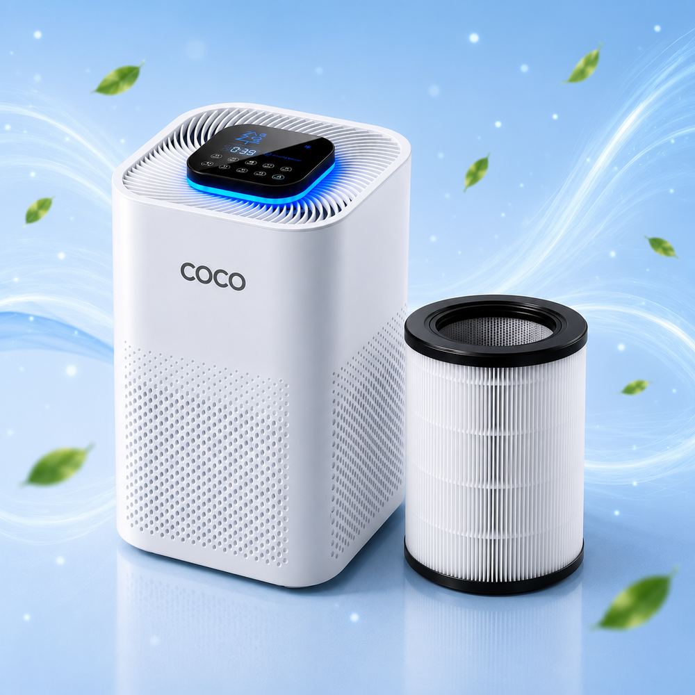 SMART AIR PURIFIER WHITE + 1 EXTRA HEPA 13 FILTER