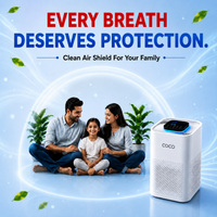 SMART AIR PURIFIER WHITE + 1 EXTRA HEPA 13 FILTER